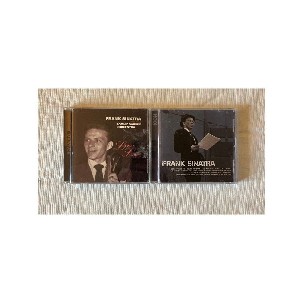 Frank Sinatra CD Bundle Love Songs Tommy Dorsey Orchestra & Icon Greatest Hits